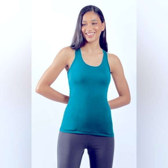 Yogalicious Tops - Yogalicious Super Soft Lightweight Teal Racerback Tank Top. Size M.